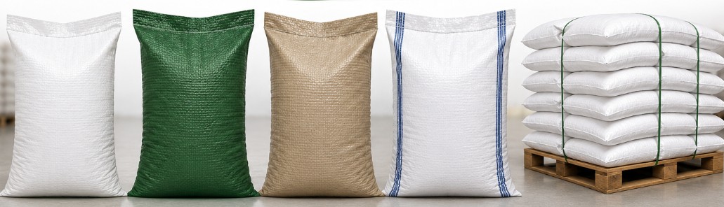 Agricultural field representing plain woven poly-sack applications
