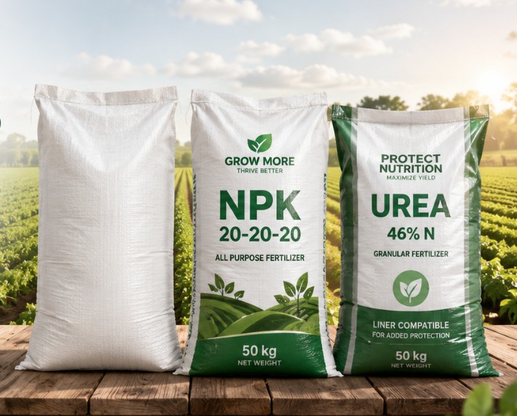 Production environment representing fertilizer sack preparation